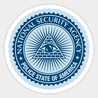 NSA - Police State of America Sticker